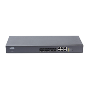 OLT EPON de 1U para Rack con 4PON, Uplink de 10G, 1AC o 1DC, 12 Conectores, Compatible con WEB, SNMP, CLI y Otras Marcas EPON XPON ONT - Product Image 1