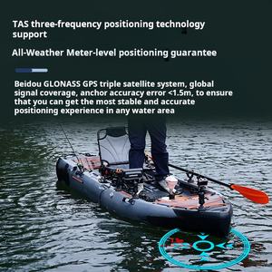 Верхний правый Q007 каяк 12 В Электрический пропеллерный двигатель с GPS для одиночной байдарки для речного озера в море - Product Image 5