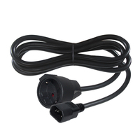 Câble d'alimentation IEC C14 vers prise femelle EU 10A 250V, adaptateur Schuko Type F vers C14 pour PDU UPS, rallonge