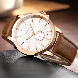 Orologi da Polso Yazole <span class=keywords><strong>M</strong></span> 356 Oro Rosa Fabbrica Cinese OEM Orologio con Quadrante Scheletrato Lancette in Pelle Orologi Business - Product Image 6