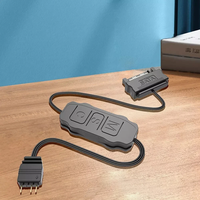 Contrôleur ARGB 5V 3 broches avec alimentation SATA pour cartes mères sans ARGB 5V ou ventilateurs ARGB DIY, etc.
