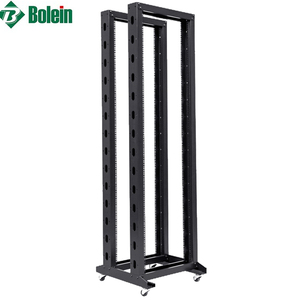 Bolein 19'' 1.5mm Thickness Double Open Racks 22U 27U 32U 37U DDF Four Post Open Rack Cabinet 42U 47U