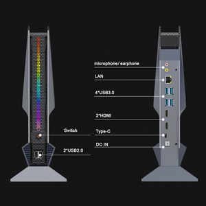 2023 게이머 미니 PC 12 세대 <span class=keywords><strong>i9</strong></span> 12900H i7 12700H 엔비디아 RTX 3050 4G/8G 2060 6G PCIE4.0 2xDDR4 Win11 데스크탑 컴퓨터 PC 3x4K Wi - Product Image 4
