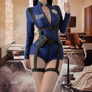 Костюм для косплея, костюм женщины-полицейского, Сексуальное белье больших размеров для взрослых и детей для Хэллоуина и вечеринок - Product Image 2