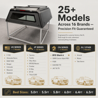 Aluminum Hardtop Truck Bed Cover for RAM 1500 2023-2026 5.5FT with 4X4 Camper Shell Pickup Bed Cap