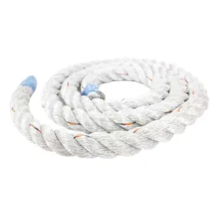 Polypropylene Polyester Mixed Rope Product 64mm Synthetic Rope 8/12 Strands As Mooring Hawsers
