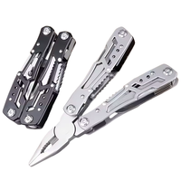 Couteau de poche multifonction en acier inoxydable, pinces pliantes, mini outils de réparation portables multi-usages pour l'extérieur