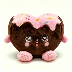 ตุ๊กตาโดนัทแบบกำหนดเองสำหรับเด็ก ของเล่นตุ๊กตาธีมขนมหวาน ตุ๊กตาโดนัทน่ารักสำหรับวันวาเลนไทน์ ตุ๊กตาโดนัทนุ่มมีหน้าตา - Product Image 3