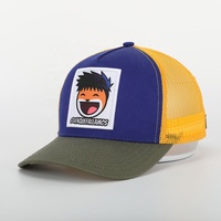 Oem Vente en gros Écusson de broderie personnalisé Logo 5 panneaux Casquette en maille de coton Casquette de camionneur Conception de haute qualité Écusson tissé Gorras de sport