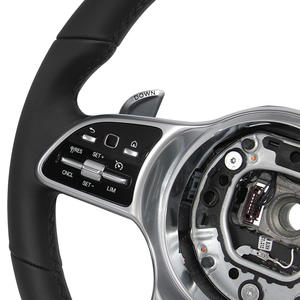 Volant de direction personnalisé pour Mercedes Benz <span class=keywords><strong>AMG</strong></span> W177 W222 C300 <span class=keywords><strong>E55</strong></span> E63 A E C Class - Product Image 5