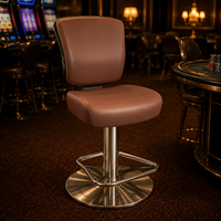 Chaises de casino de luxe Successor avec logo personnalisé, dossier réglable, pour salles de jeux OEM, comptoirs de casino, clubs et bars