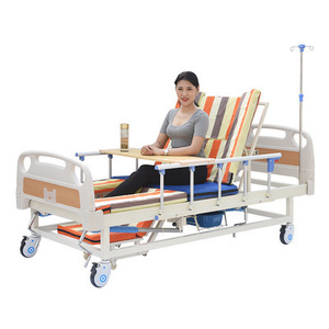 Cama de Hospital Manual Ji Fuxiang de Hierro para Cuidado en el Hogar con Función de Giro Lateral para Pacientes - Product Image 1