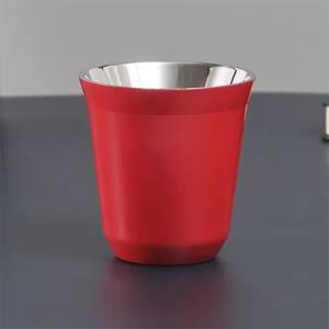 Taza <span class=keywords><strong>de</strong></span> Espresso Personalizada <span class=keywords><strong>de</strong></span> 200 ml, Diseño Moderno, Taza <span class=keywords><strong>de</strong></span> Café y Vino <span class=keywords><strong>de</strong></span> Acero Inoxidable <span class=keywords><strong>de</strong></span> Doble Pared con Aislamiento y Tapa <span class=keywords><strong>de</strong></span> Cápsula - Product Image 6