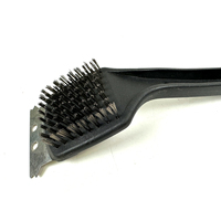 Brosse de nettoyage en acier inoxydable DaS pour barbecue extérieur, brosse de nettoyage en fil d'acier pour cuisine avec raclette
