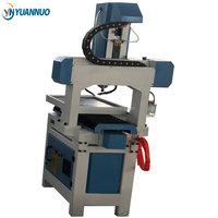 YN6060 Router Cnc 3d kecil Mini plastik kayu akrilik Pvc Pcb aluminium kuningan presisi tinggi 400*400mm dengan meja bergerak