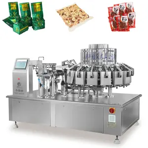 CE certification melon seeds packaging Stand up bag packaging XK-90Z Automatic rotary pouch vacuum packaging machine