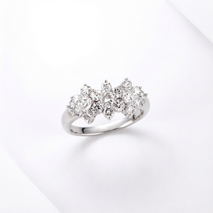 Anillos Finos Chapados en Oro para Mujer al por Mayor, Hechos de Plata de Ley S925, con Corte Brillante, Diamante Cultivado en Laboratorio de 0.5 Quilates, Circonia Cúbica - Product Image 1
