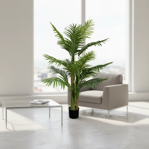 Palmera Areca Artificial, <span class=keywords><strong>Dypsis</strong></span> <span class=keywords><strong>Lutescens</strong></span> Artificial con Follaje Esponjoso para Decoración de Interiores, Hogar y Oficina, Varios Tamaños - Product Image 1