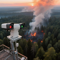 Caméra thermique PTZ longue portée haute précision pour la prévention des incendies de forêt et l'analyse de la santé des arbres