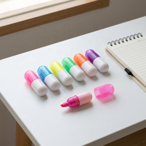 Mini Marcador Fluorescente en Forma de Pastilla de Vitamina, Juego de Bolígrafos de Cápsula Novedosos de Bolsillo para Niños, Escuelas y Regalos Médicos - Product Image 6