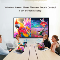 Интерактивная доска AI Smart Board 65/75/86 дюймов с ОС Android/Windows, 4K, для образования, со встроенным программным обеспечением EDLA