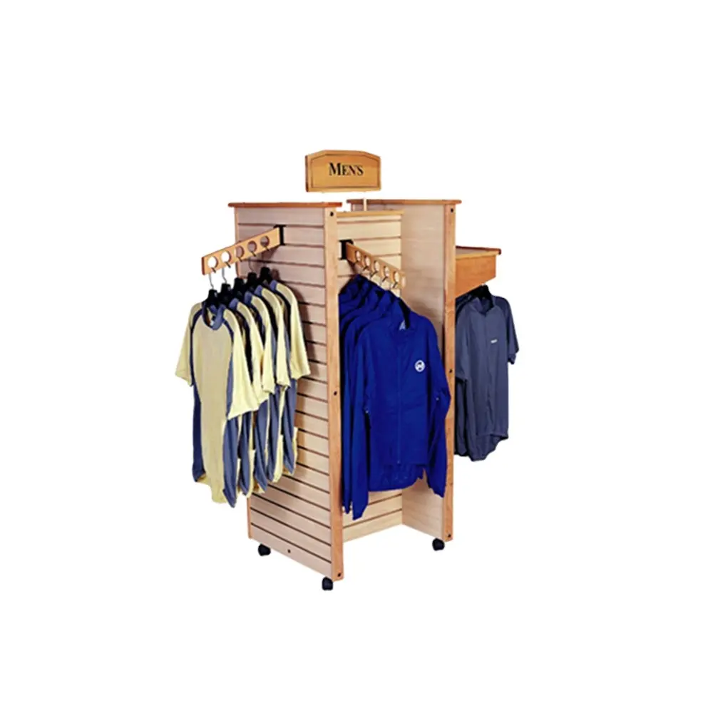 Custom Ladies Retail Cloths Store Furnitures And Garment Display Showcase for Clothing Shop Display