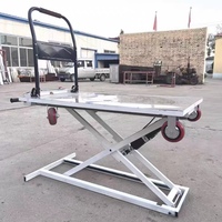 Chariot élévateur hydraulique à quatre roues à profil bas pour zones à accès restreint et espaces à faible hauteur avec support de personnalisation OEM