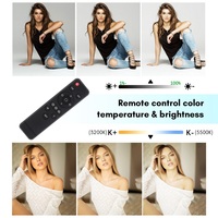 Nouveauté Photographie de table 85W Ampoule à intensité variable 3200K-5500K E27 Kit d'éclairage LED à douille avec support de bureau