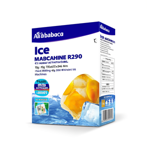 Máquina de Hielo R290 Refrigerada por Aire, Cubos de Hielo Completos de 13g, 18g, 33g, 42g, 735x615x846 mm - Product Image 2