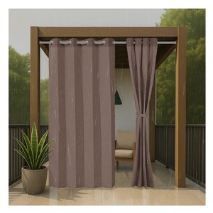 Cortinas Exteriores Impermeables de Primera Calidad con Elegancia Contemporánea para Patios, Balcones, Pérgolas y Espacios Exteriores - Product Image 1