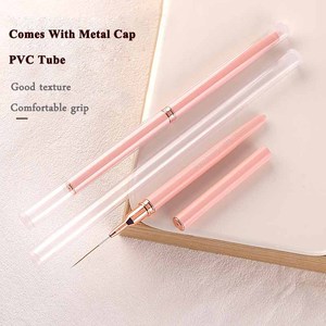 Pinceau à ongles en nylon extra long 7mm 9mm 11mm 15mm 20mm pour nail art, gel, French manucure, détails, liner, rayures et lignes fines - Product Image 4