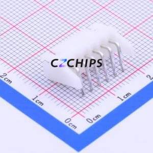S6B-XH-A(LF)(SN) Wire-to-Board Pin Header Bent Lead Through Hole,P=2.5mm Connector 1x6P 2.5mm Right Angle Insert XH - Product Image 2