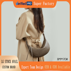 Bolso de Hombro Tipo Dumpling de Piel de Vacuno de Primera Calidad, Nuevo, con Cierre de Cremallera, Multitemporada, Ligero, para Mujer - Product Image 2