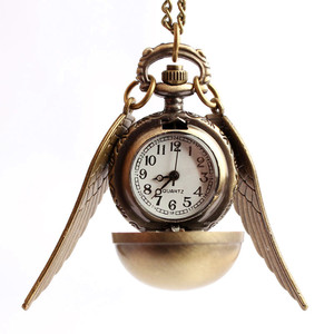 Lippert Snitch Quidditch Necklace Pocket <strong>Watch</strong> Retro Flip Ball Hanging <strong>Watch</strong> Jewelry Student <strong>Watch</strong> - Product Image 6