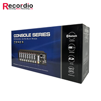 Console audio analogique professionnelle GAX-K12 à 12 canaux, montée en rack, intégrée avec des effets