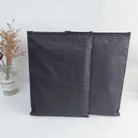 Noir de haute qualité pour vêtements emballage recyclé personnalisé sacs en plastique givré zippé sac zip-lock