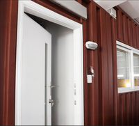 Maison Conteneur Industrielle Préfabriquée de Luxe 2-en-1 de 40 pieds, Résistante au Feu, Durable, Écologique, pour Chambre et Atelier