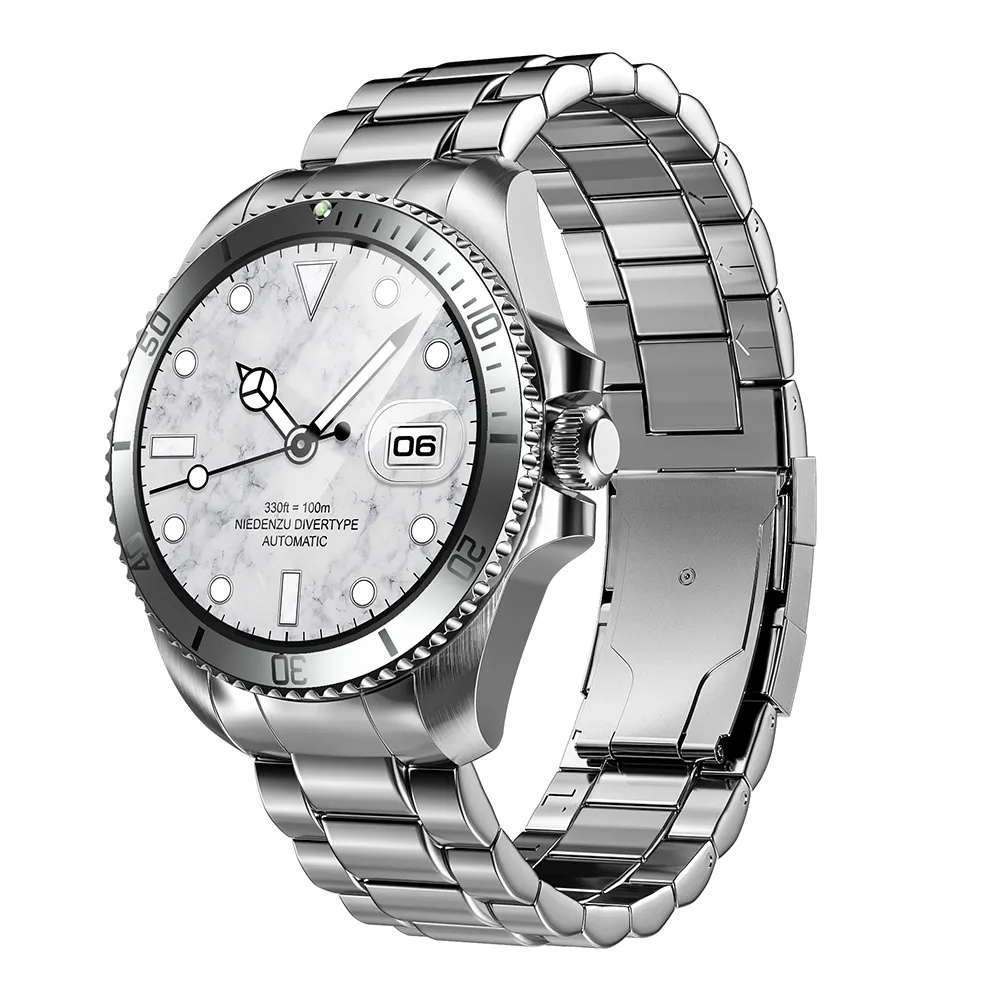 Reloj inteligente de Venta caliente personalizado R1 Amoled de metal de acero inoxidable OEM ODM etiqueta de logotipo privado IP68 reloj inteligente Fendior resistente al agua