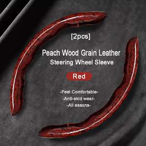 Fundas Universales para <span class=keywords><strong>Volante</strong></span> con Acabado en Madera <span class=keywords><strong>de</strong></span> Durazno, Protector <span class=keywords><strong>de</strong></span> <span class=keywords><strong>Cuero</strong></span> Ultrafino <span class=keywords><strong>de</strong></span> Microfibra para el <span class=keywords><strong>Volante</strong></span> del Automóvil - Product Image 6