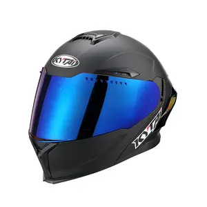 Nouvelle arrivée 2023 Racing Flip Up Casque de moto avec double pare-soleil