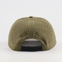Casquette de golf snapback de luxe vierge à 5 panneaux, 100 % polyester, imperméable, respirante, brodée, pour l'extérieur, vente en gros