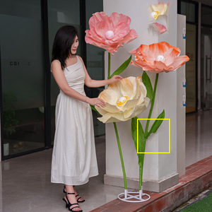 Decorazione del centro commerciale della finestra decorazione morbida all'ingrosso nuova carta gigante di nozze fiori artificiali bella <span class=keywords><strong>Chen</strong></span>. - Product Image 6