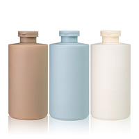 300ml 450ml 500ml 700ml HDPE blanc mat doux au toucher shampooing conditionneur bouteilles de luxe en gros pour emballage cosmétique