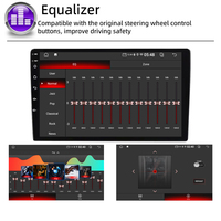 Autoradio Android universel 9 10 pouces, écran QLED, Carplay, WIFI, 4G, navigation, stéréo FM RDS, système multimédia pour voiture