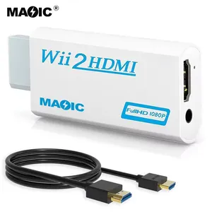 Заводская цена Wii Male to Hdmi Female конвертер wii2hdmi адаптер