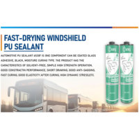 Colle pour vitres automobiles OEM-ODM 310 ml, polyuréthane noir spécial pare-brise, scellant imperméable