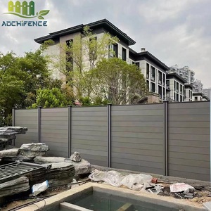 Panneaux <span class=keywords><strong>de</strong></span> clôture en composite WPC couleur sable pour extérieur, clôture <span class=keywords><strong>de</strong></span> <span class=keywords><strong>jardin</strong></span> pour l'intimité, porte en composite WPC, composite bois-plastique - Product Image 4