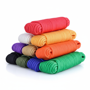 Paracord 550 Nylon/Polyester 4mm Dreifach Sortierte Farben Armband-Schnur Outdoor Fallschirmschnur DIY Manuelles Flechten Lanyards - Product Image 1