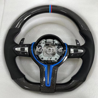 Volants de voiture de haute qualité pour BMW F10 F20 F30 F11 F06 F15 F32 F22 F25 F36 M3 M4 M5 Volant à LED en fibre de carbone