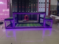 Jeu de football interactif sur banc avec éclairage LED, machine de jeu de football sous table Subsoccer